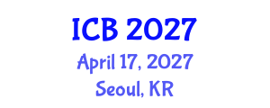International Conference on Bioethics (ICB) April 17, 2027 - Seoul, Republic of Korea