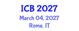 International Conference on Bioethics (ICB) March 04, 2027 - Rome, Italy International Conference on Bioethics (ICB) March 04, 2027 - Rome, Italy