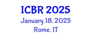 International Conference on Biofilm Research (ICBR) January 18, 2025 - Rome, Italy