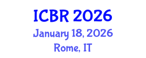 International Conference on Biofilm Research (ICBR) January 18, 2026 - Rome, Italy