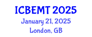 International Conference on Biofuel Energy, Materials and Technologies (ICBEMT) January 21, 2025 - London, United Kingdom