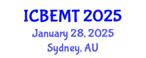 International Conference on Biofuel Energy, Materials and Technologies (ICBEMT) January 28, 2025 - Sydney, Australia