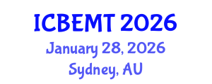 International Conference on Biofuel Energy, Materials and Technologies (ICBEMT) January 28, 2026 - Sydney, Australia