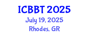 International Conference on Biofuels, Bioenergy and Technology (ICBBT) July 19, 2025 - Rhodes, Greece