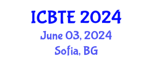 International Conference on Biogeochemistry of Trace Elements (ICBTE) June 03, 2024 - Sofia, Bulgaria