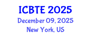 International Conference on Biogeochemistry of Trace Elements (ICBTE) December 09, 2025 - New York, United States