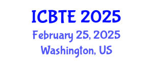 International Conference on Biogeochemistry of Trace Elements (ICBTE) February 25, 2025 - Washington, United States