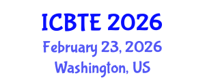 International Conference on Biogeochemistry of Trace Elements (ICBTE) February 23, 2026 - Washington, United States International Conference on Biogeochemistry of Trace Elements (ICBTE) February 23, 2026 - Washington, United States
