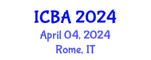 International Conference on Biography and Autobiography (ICBA) April 04, 2024 - Rome, Italy