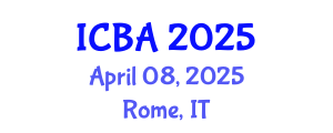International Conference on Biography and Autobiography (ICBA) April 08, 2025 - Rome, Italy