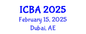 International Conference on Biography and Autobiography (ICBA) February 15, 2025 - Dubai, United Arab Emirates