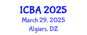 International Conference on Biography and Autobiography (ICBA) March 29, 2025 - Algiers, Algeria