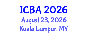 International Conference on Biography and Autobiography (ICBA) August 23, 2026 - Kuala Lumpur, Malaysia