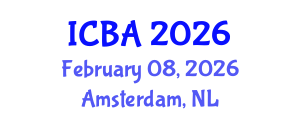 International Conference on Biography and Autobiography (ICBA) February 08, 2026 - Amsterdam, Netherlands