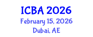 International Conference on Biography and Autobiography (ICBA) February 15, 2026 - Dubai, United Arab Emirates