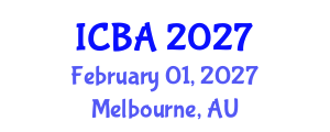 International Conference on Biography and Autobiography (ICBA) February 01, 2027 - Melbourne, Australia