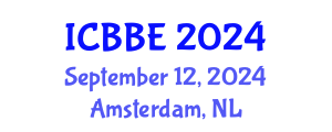 International Conference on Bioinformatics and Biochemical Engineering (ICBBE) September 12, 2024 - Amsterdam, Netherlands