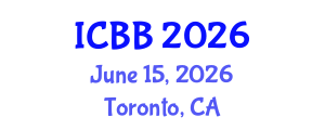 International Conference on Bioinformatics and Bioengineering (ICBB) June 15, 2026 - Toronto, Canada