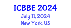 International Conference on Bioinformatics and Biological Engineering (ICBBE) July 11, 2024 - New York, United States