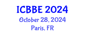 International Conference on Bioinformatics and Biological Engineering (ICBBE) October 28, 2024 - Paris, France
