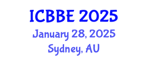 International Conference on Bioinformatics and Biological Engineering (ICBBE) January 28, 2025 - Sydney, Australia
