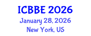 International Conference on Bioinformatics and Biological Engineering (ICBBE) January 28, 2026 - New York, United States