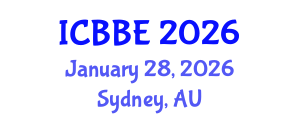 International Conference on Bioinformatics and Biological Engineering (ICBBE) January 28, 2026 - Sydney, Australia