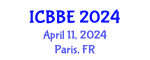 International Conference on Bioinformatics and Biomedical Engineering (ICBBE) April 11, 2024 - Paris, France