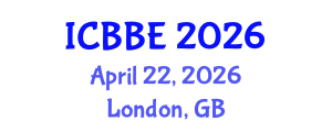 International Conference on Bioinformatics and Biomedical Engineering (ICBBE) April 22, 2026 - London, United Kingdom