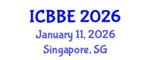 International Conference on Bioinformatics and Biomedical Engineering (ICBBE) January 11, 2026 - Singapore, Singapore