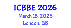 International Conference on Bioinformatics and Biomedical Engineering (ICBBE) March 15, 2026 - London, United Kingdom