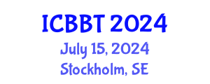 International Conference on Bioinformatics and Biomedical Technology (ICBBT) July 15, 2024 - Stockholm, Sweden