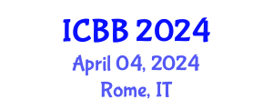 International Conference on Bioinformatics and Biomedicine (ICBB) April 04, 2024 - Rome, Italy