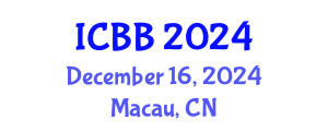 International Conference on Bioinformatics and Biomedicine (ICBB) December 16, 2024 - Macau, China