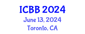 International Conference on Bioinformatics and Biomedicine (ICBB) June 13, 2024 - Toronto, Canada