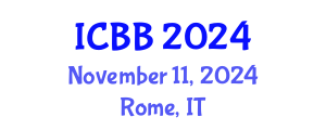 International Conference on Bioinformatics and Biomedicine (ICBB) November 11, 2024 - Rome, Italy