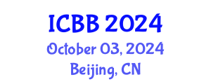 International Conference on Bioinformatics and Biomedicine (ICBB) October 03, 2024 - Beijing, China