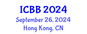 International Conference on Bioinformatics and Biomedicine (ICBB) September 26, 2024 - Hong Kong, China