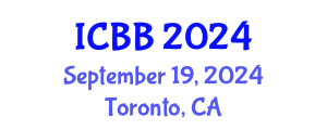 International Conference on Bioinformatics and Biomedicine (ICBB) September 19, 2024 - Toronto, Canada