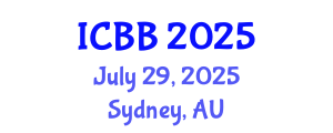 International Conference on Bioinformatics and Biomedicine (ICBB) July 29, 2025 - Sydney, Australia