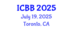 International Conference on Bioinformatics and Biomedicine (ICBB) July 19, 2025 - Toronto, Canada
