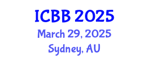 International Conference on Bioinformatics and Biomedicine (ICBB) March 29, 2025 - Sydney, Australia