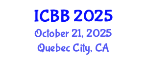 International Conference on Bioinformatics and Biomedicine (ICBB) October 21, 2025 - Quebec City, Canada
