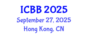 International Conference on Bioinformatics and Biomedicine (ICBB) September 27, 2025 - Hong Kong, China