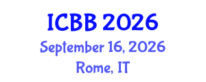 International Conference on Bioinformatics and Biomedicine (ICBB) September 16, 2026 - Rome, Italy