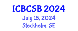 International Conference on Bioinformatics and Computational Systems Biology (ICBCSB) July 15, 2024 - Stockholm, Sweden