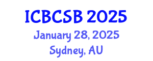 International Conference on Bioinformatics and Computational Systems Biology (ICBCSB) January 28, 2025 - Sydney, Australia