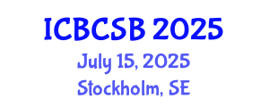 International Conference on Bioinformatics and Computational Systems Biology (ICBCSB) July 15, 2025 - Stockholm, Sweden
