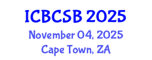 International Conference on Bioinformatics and Computational Systems Biology (ICBCSB) November 04, 2025 - Cape Town, South Africa