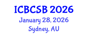 International Conference on Bioinformatics and Computational Systems Biology (ICBCSB) January 28, 2026 - Sydney, Australia